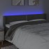 Cabecero con LED de terciopelo gris oscuro 203x16x78/88