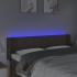 Cabecero con LED de tela gris taupe 147x16x78/88
