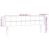Cabecero con LED de terciopelo gris claro 163x16x78/88