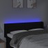 Cabecero con LED de tela negro 147x16x78/88