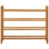 Zapatero con 4 estantes madera maciza de roble 100x27x80