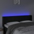 Cabecero con LED de terciopelo negro 147x16x78/88