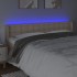 Cabecero con LED cuero sintético capuchino 183x16x78/88