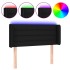 Cabecero con LED de tela negro 93x16x78/88