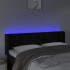 Cabecero con LED de terciopelo negro 147x16x78/88