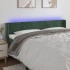 Cabecero con LED de terciopelo verde oscuro 203x16x78/88