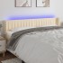 Cabecero con LED de tela crema 163x16x78/88