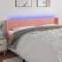 Cabecero con LED de terciopelo rosa 203x16x78/88