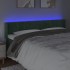Cabecero con LED de terciopelo verde oscuro 183x16x78/88