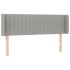 Cabecero con LED de tela gris claro 147x16x78/88