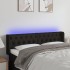 Cabecero con LED de tela negro 163x16x78/88