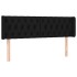 Cabecero con LED de tela negro 163x16x78/88