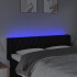 Cabecero con LED de tela negro 163x16x78/88