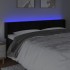 Cabecero con LED de terciopelo negro 203x16x78/88