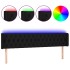 Cabecero con LED de tela negro 203x16x78/88