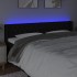 Cabecero con LED de tela negro 203x16x78/88