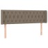 Cabecero con LED de tela gris taupe 163x16x78/88
