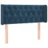 Cabecero con LED de terciopelo azul oscuro 93x16x78/88