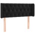 Cabecero con LED de terciopelo negro 93x16x78/88