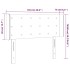 Cabecero con LED de tela crema 103x16x78/88