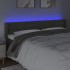 Cabecero con LED de terciopelo gris oscuro 183x16x78/88