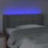 Cabecero con LED de tela gris claro 93x16x78/88