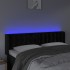 Cabecero con LED de terciopelo negro 147x16x78/88