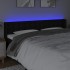 Cabecero con LED de tela negro 183x16x78/88