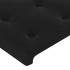 Cabecero con LED de terciopelo negro 93x16x78/88
