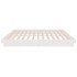 Estructura de cama madera maciza blanca King Size 150x200
