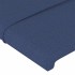 Cabecero con LED de tela azul 93x16x118/128