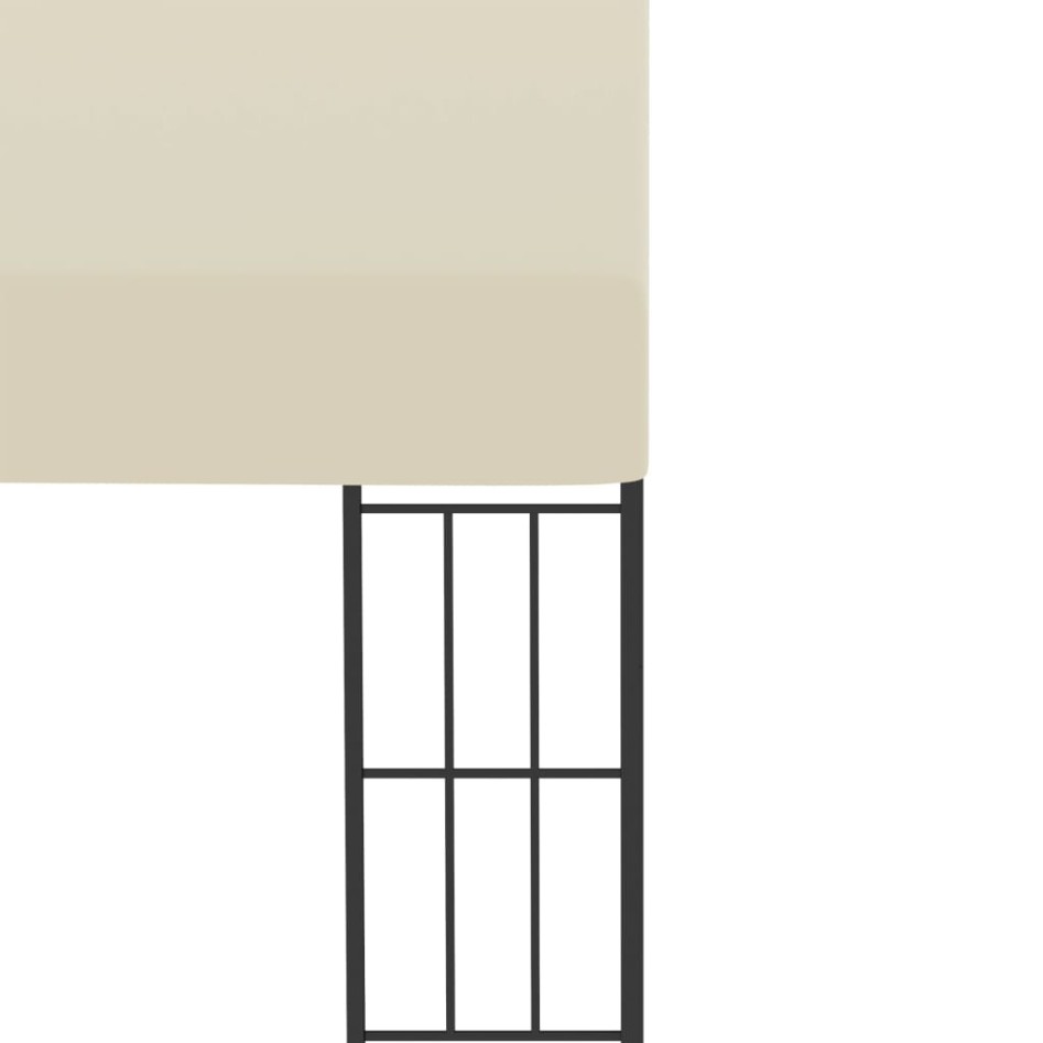 Cenador con montaje en la pared tela color crema 3x4