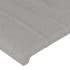 Cabecero con LED de tela gris claro 93x16x118/128