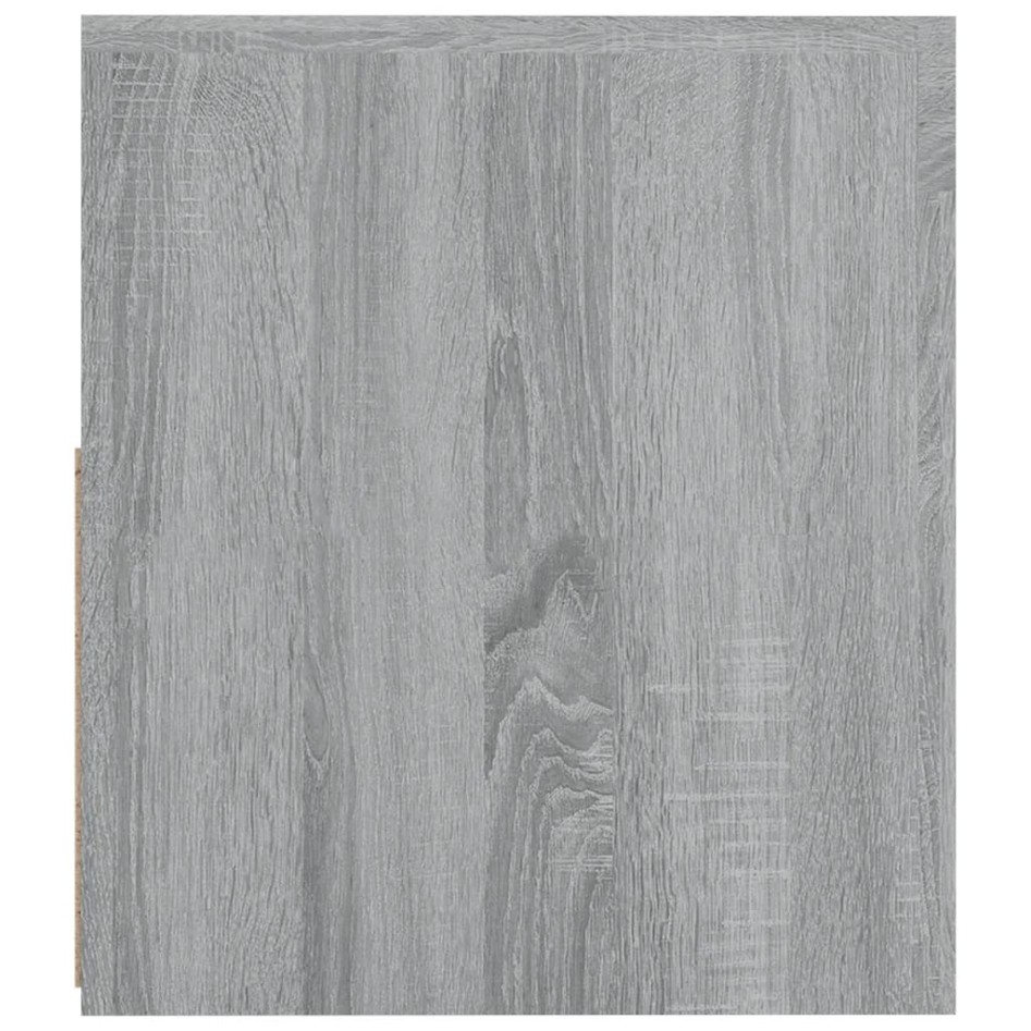 Mesitas de noche con LED 2 unidades gris sonoma 60x35x40