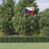 Mástil y bandera de República Checa aluminio 5,55