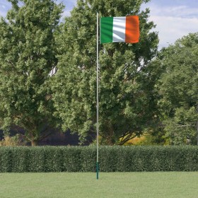 Mástil y bandera de Irlanda aluminio 6,23