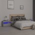 Mesitas de noche con luces LED 2 uds gris sonoma 60x35x40