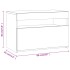 Mesitas de noche con luces LED 2 uds gris sonoma 60x35x40