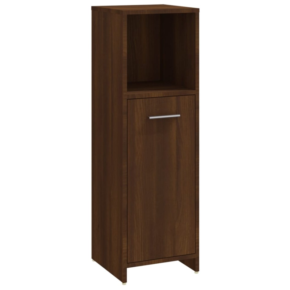 Set de muebles baño 3 pzas madera contrachapada roble