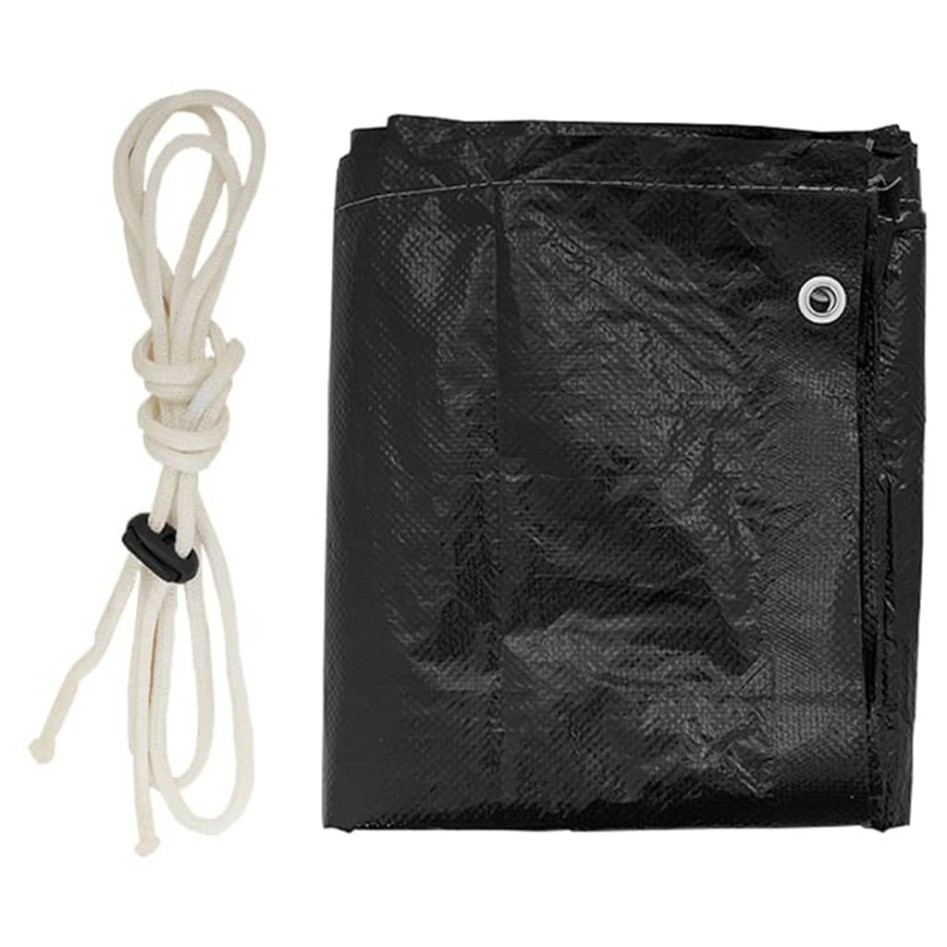 Fundas de banco balancín 2 uds 12 ojales PE 220x177x220