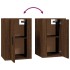 Set de muebles para TV 2 pzas madera contrachapada roble