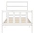 Estructura de cama sin colchón madera de pino blanca 90x200