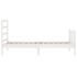 Estructura de cama sin colchón madera de pino blanca 90x200