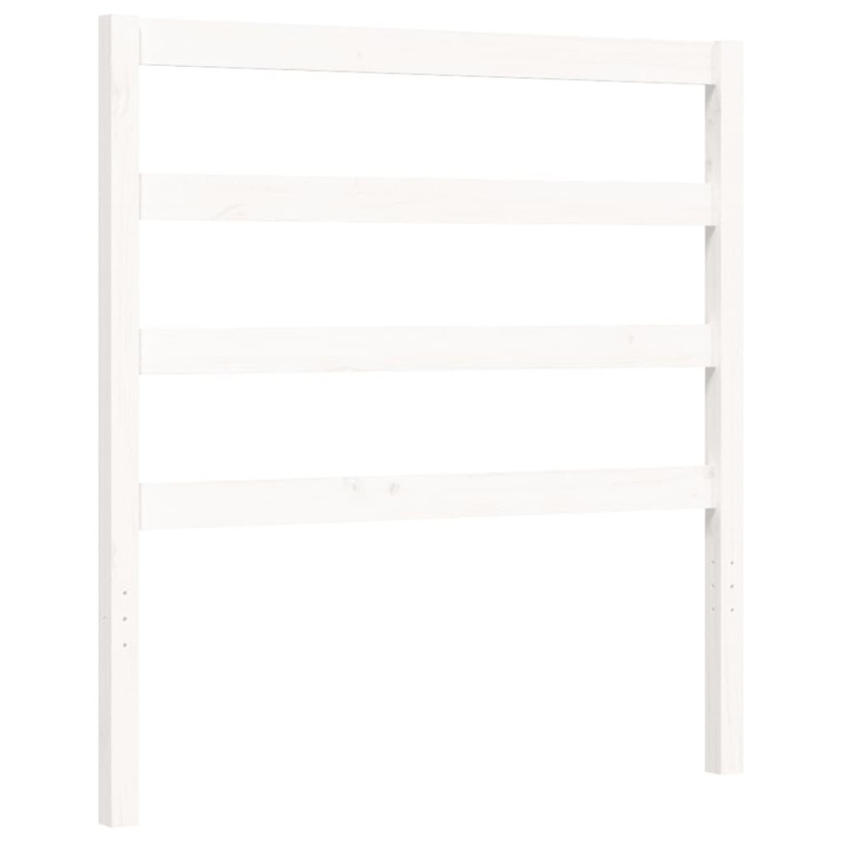 Estructura de cama sin colchón madera de pino blanca 90x200