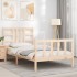 Estructura de cama sin colchón madera maciza de pino 90x190
