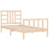 Estructura de cama sin colchón madera maciza de pino 90x190