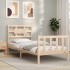 Estructura de cama con cabecero madera