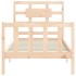 Estructura de cama con cabecero madera