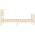 Estructura de cama con cabecero madera