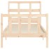 Estructura de cama sin colchón madera maciza de pino 90x200